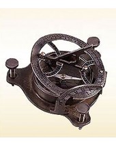 Antique Sundial Compass (with Wooden Box)